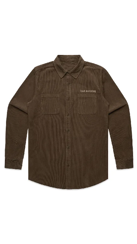 Bad Monday Cord Shirt Walnut