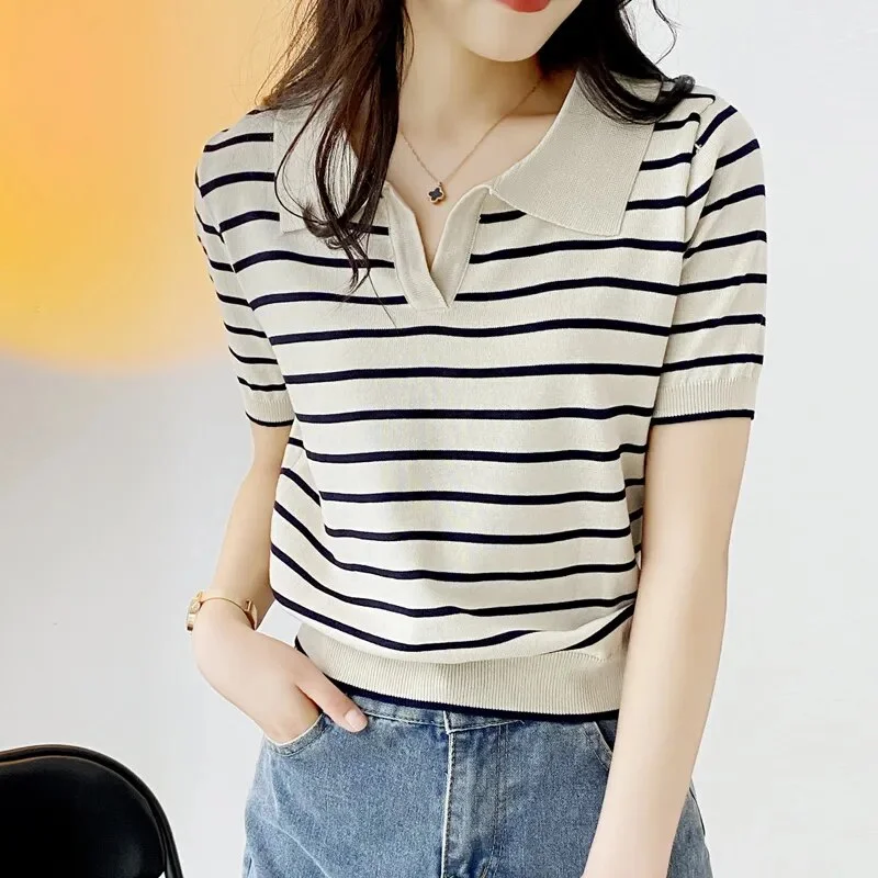 Casual Summer Short Sleeve Blouse