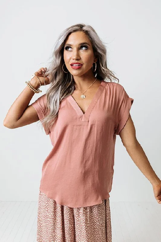 women elegant cozy short sleeves top