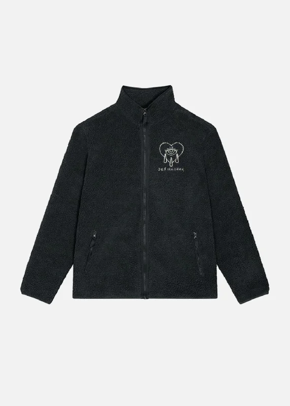 Crying Heart Sherpa Zip Jacket