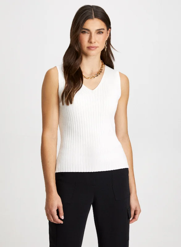 Rib Knit Sleeveless Top