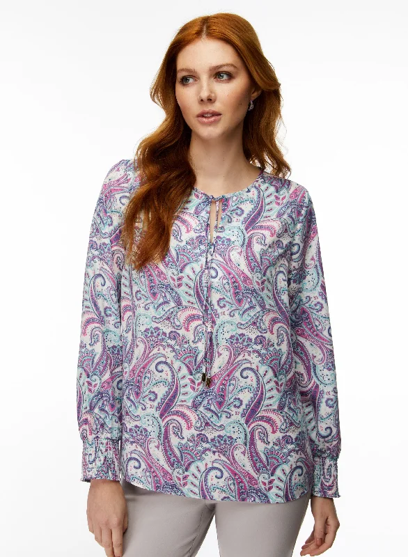 Paisley Print Blouse