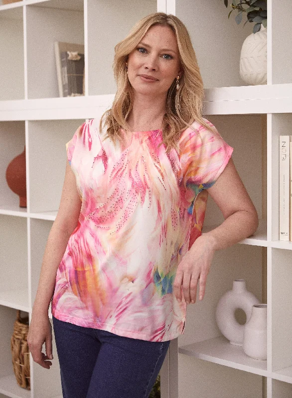 Tie-Dye Print Top