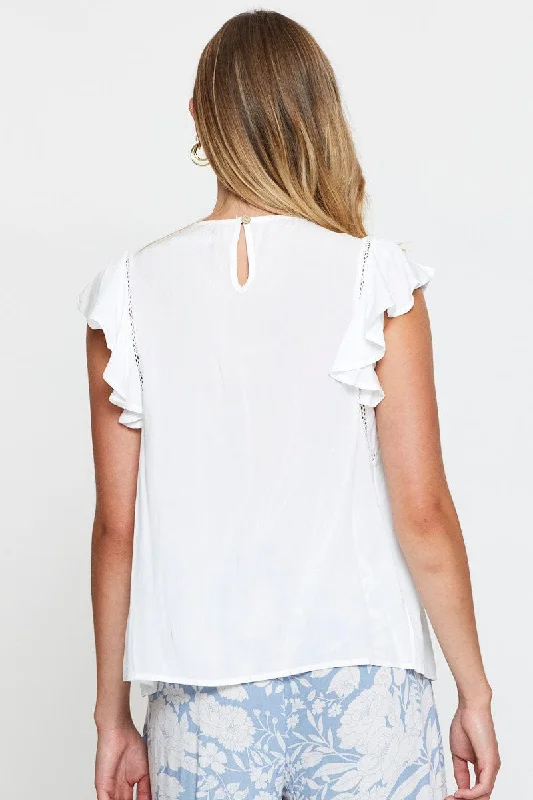 White Crop T Shirt Short Sleeve