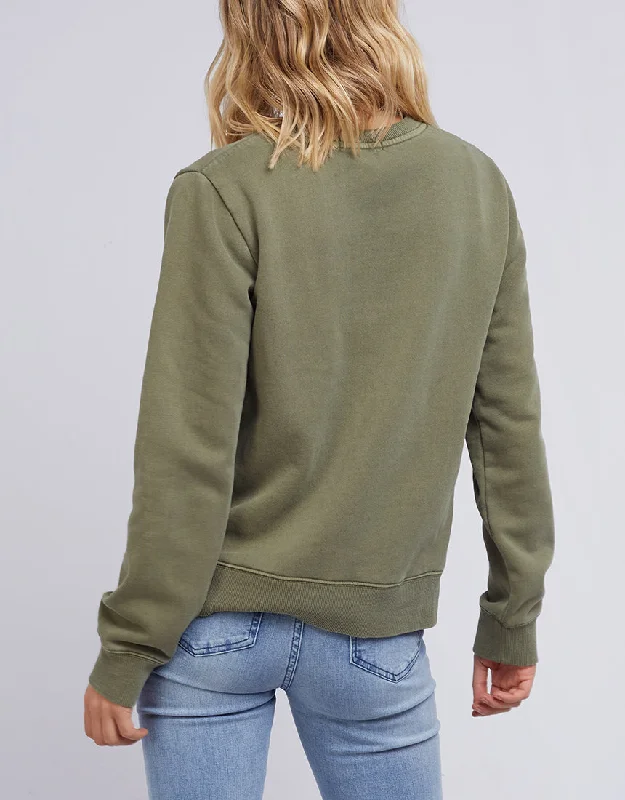 All About Eve AAE Washed Crew Khaki