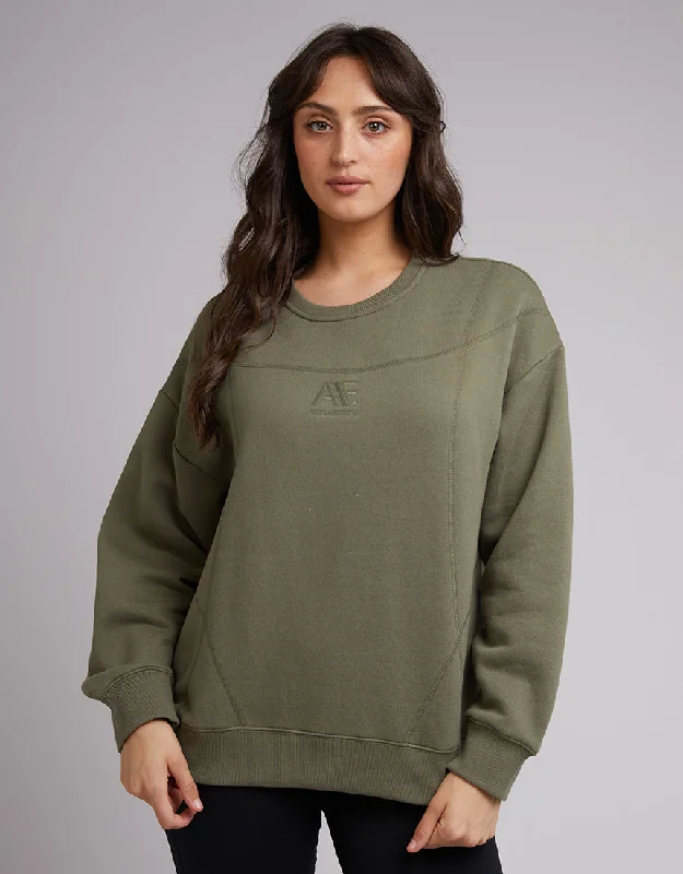 All About Eve Active Tonal Crew Khaki