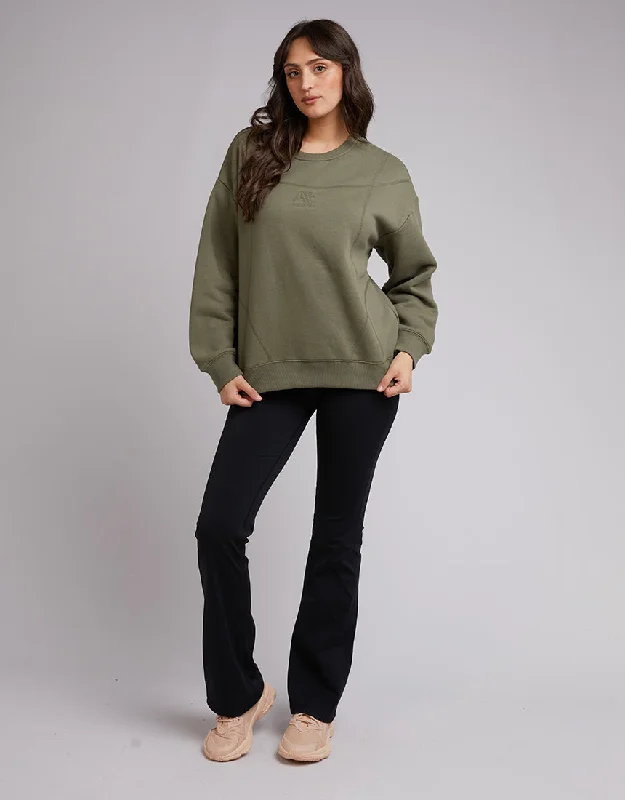 All About Eve Active Tonal Crew Khaki