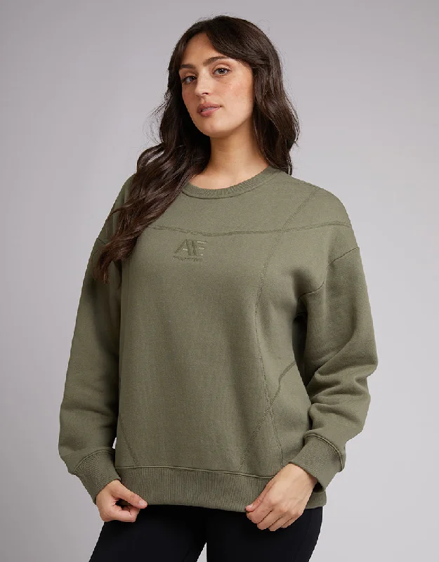 All About Eve Active Tonal Crew Khaki