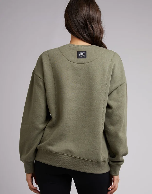 All About Eve Active Tonal Crew Khaki