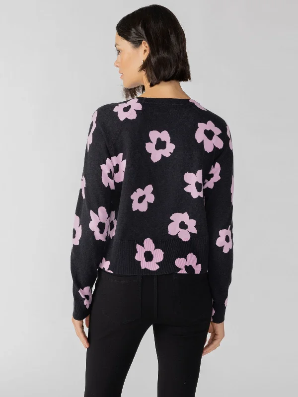 All Day Long Sweater Pink No.3 Flower Pop