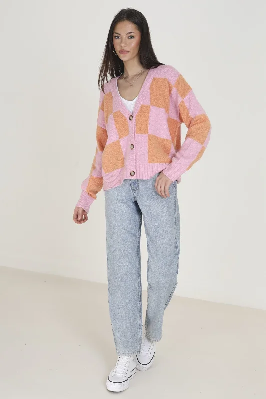 Cardigan - Knitwear | Pink/Orange | BZZ001