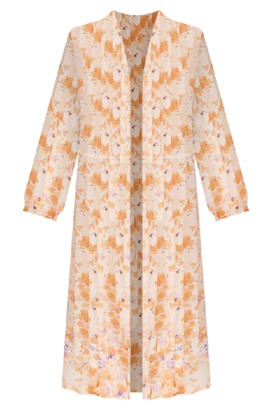 Change The Ending Orange/Purple Floral Kimono FINAL SALE