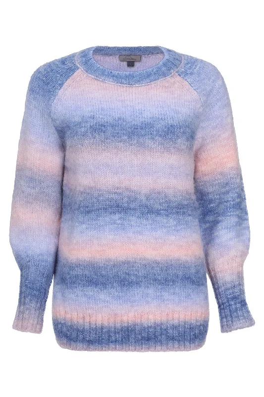 Colourful round neck Jersey | BLUES PINK | 6972ZR