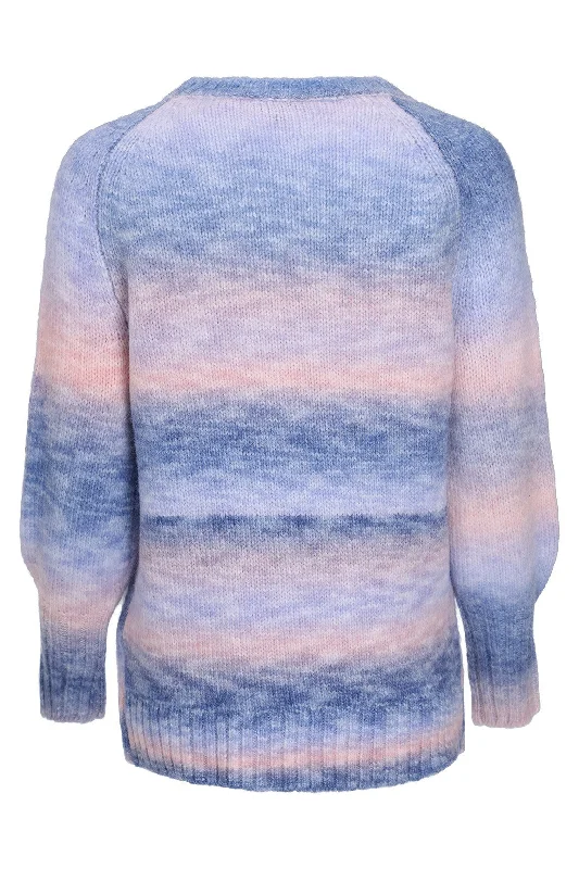 Colourful round neck Jersey | BLUES PINK | 6972ZR