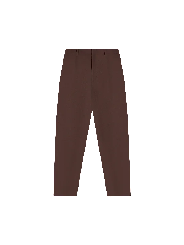 Organic Cotton Regular Fit Trouser—chestnut brown