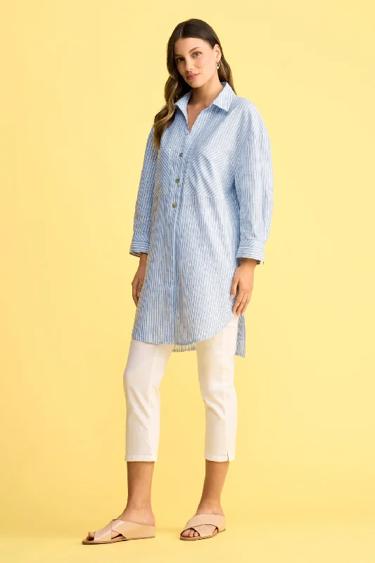 Cuff Long Line Shirt