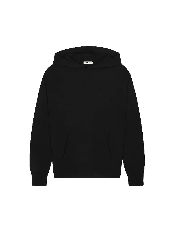 DNA Knitted Hoodie—black