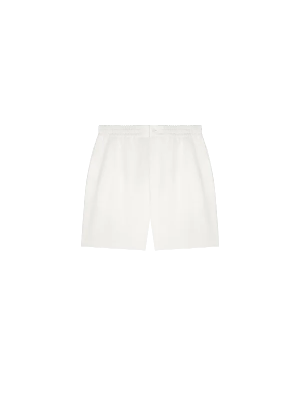 DNA Aloe Linen Mid Length Shorts—off-white