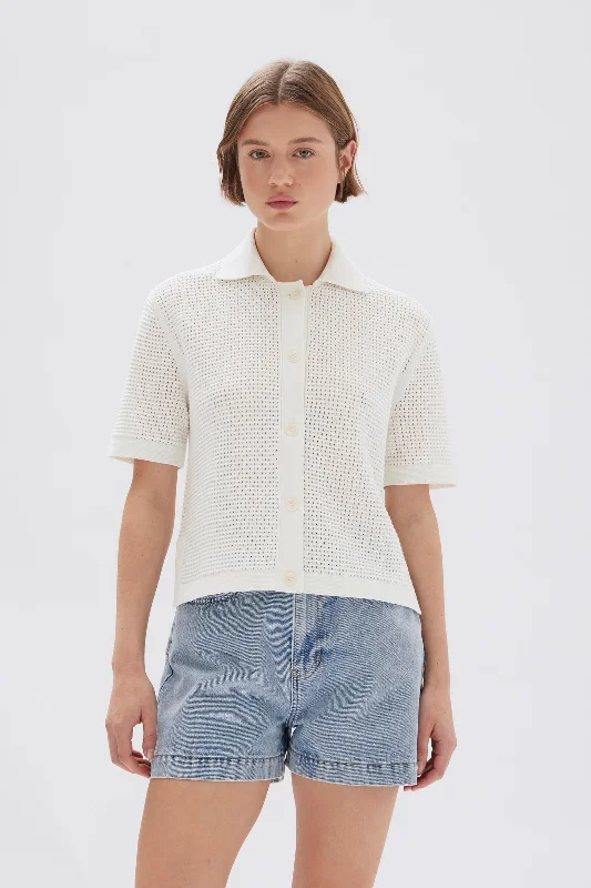 Enid Short Sleeve Knit Shirt