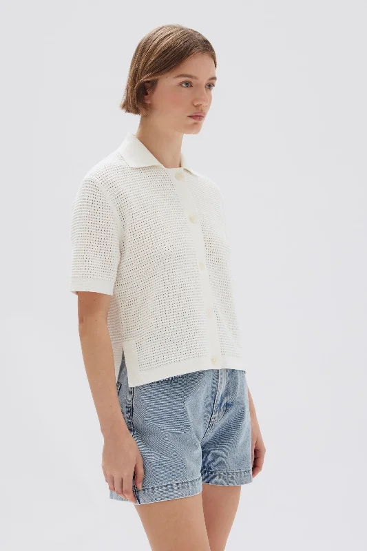 Enid Short Sleeve Knit Shirt