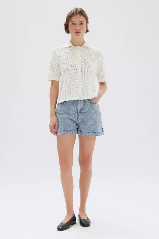 Enid Short Sleeve Knit Shirt