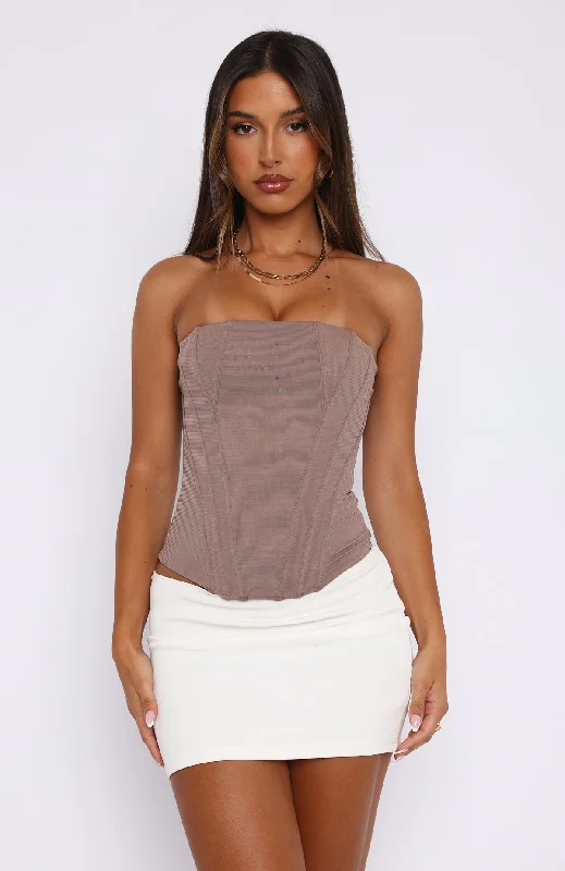 Feeling Fun Bustier Mocha