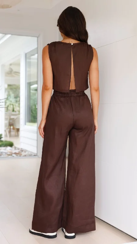 Hadelinde Crop Top - Chocolate