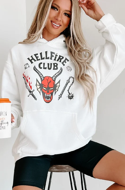 ""Hellfire Club"" Graphic - Multiple Shirt Options (White) - Print On Demand