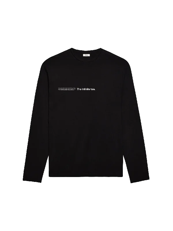 PANGAIA LAB Infinited Fiber Long Sleeve T-shirt—black