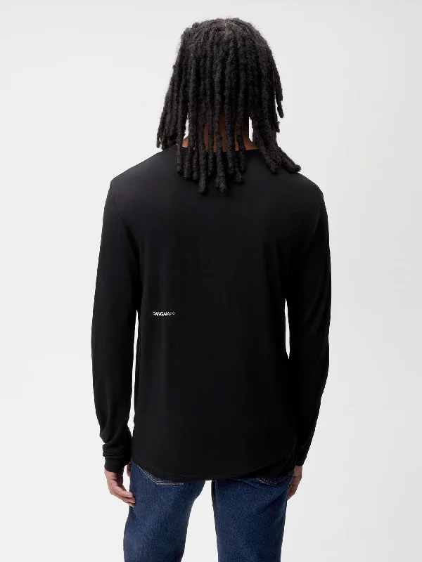 PANGAIA LAB Infinited Fiber Long Sleeve T-shirt—black