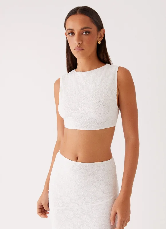 Issey Crop Top - White