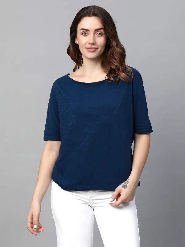 Women's Royal Cotton Regular Fit Tshirt