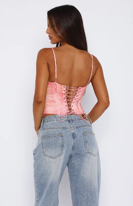 Lovefool Bustier Peach Sherbet