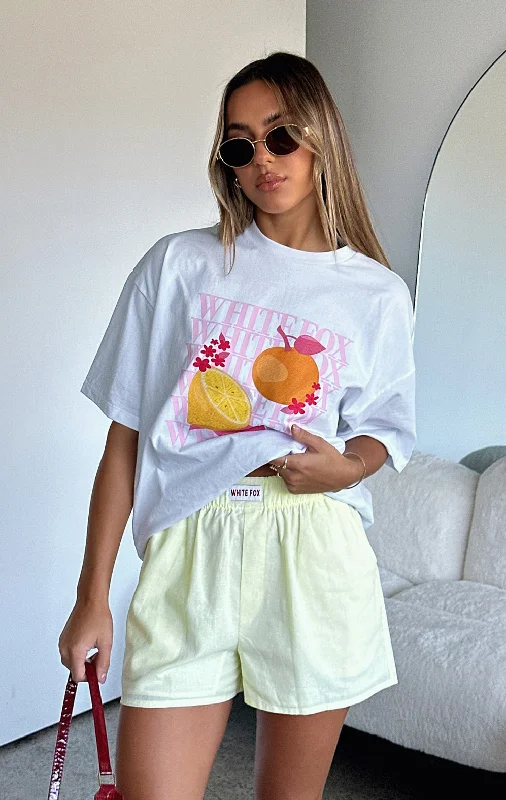 Oh So Sweet Oversized Tee White