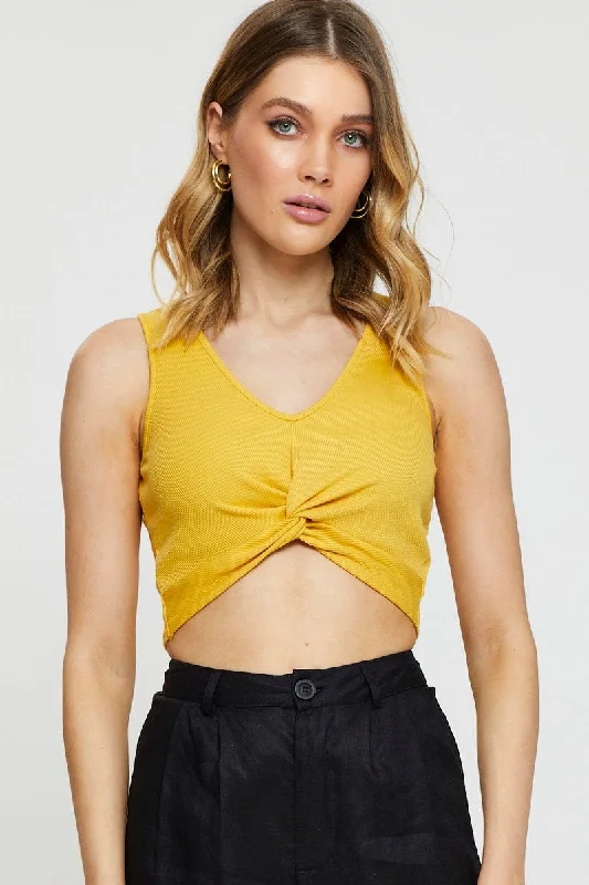 Orange Crop Top