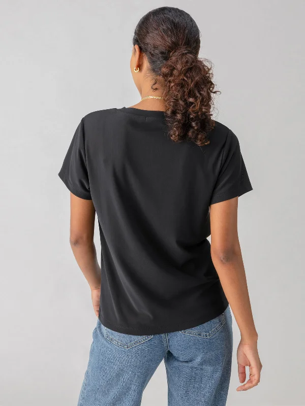 Perfect Mesh Tee Black