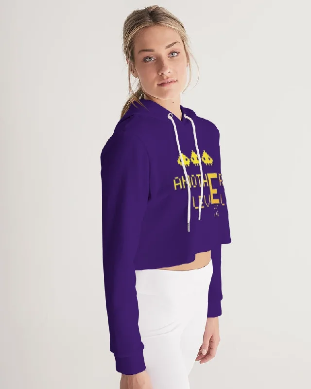 PURPLE FLITE Women's Cropped Hoodie