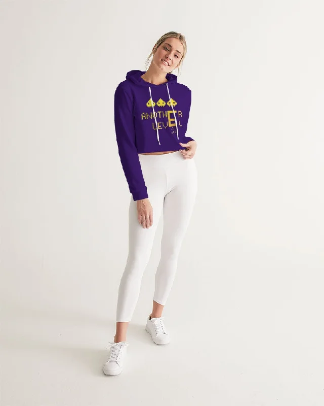 PURPLE FLITE Women's Cropped Hoodie