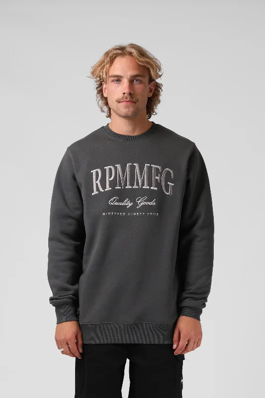 RPM Mens League Crew Vintage Charcoal