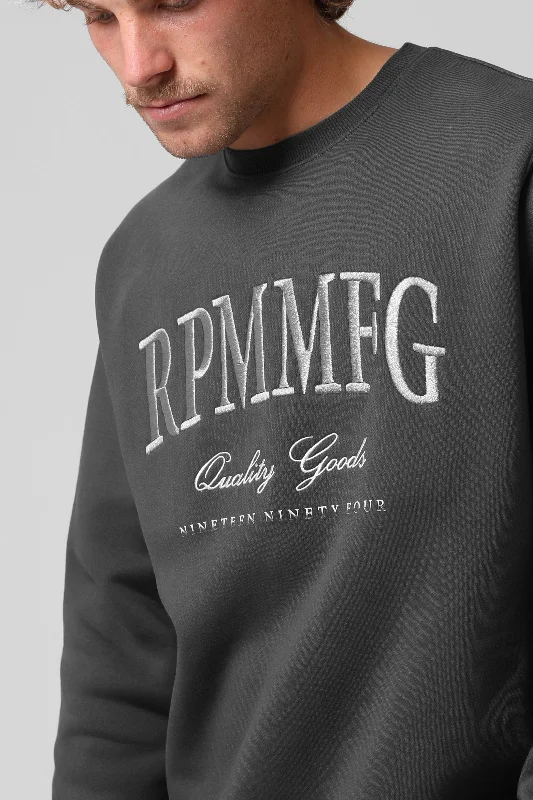 RPM Mens League Crew Vintage Charcoal