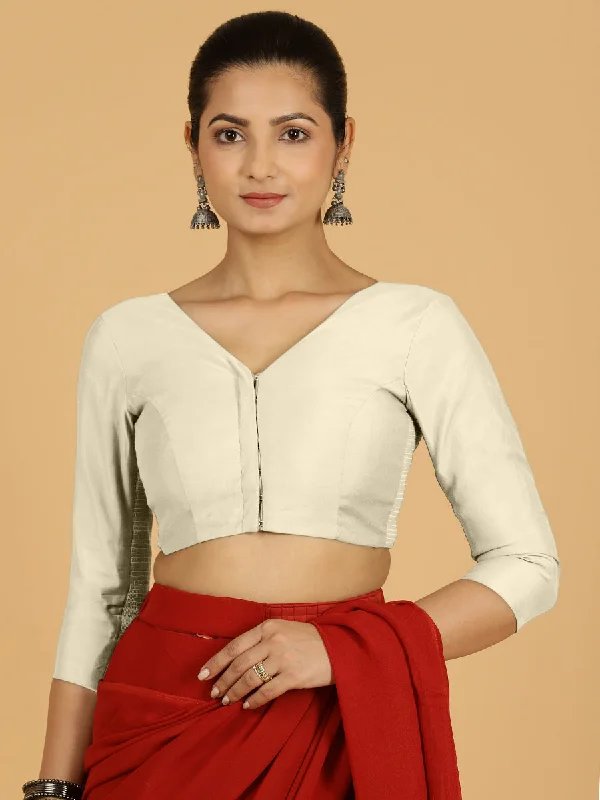 Alia x Rozaana |  Saree Blouse in Ivory