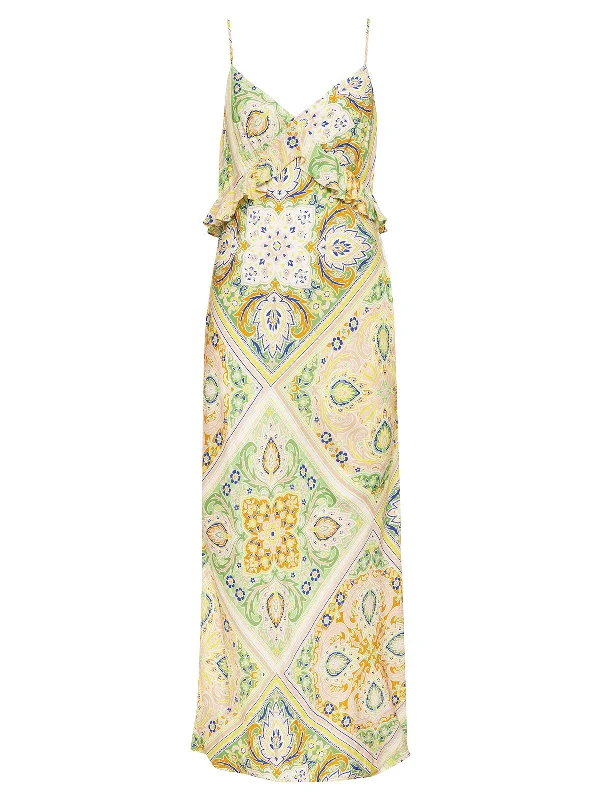 Spring Favorite Slip Dress Scarf Paisley