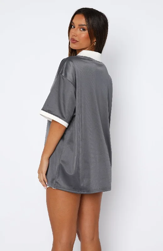 Take The Chance Oversized Jersey Charcoal