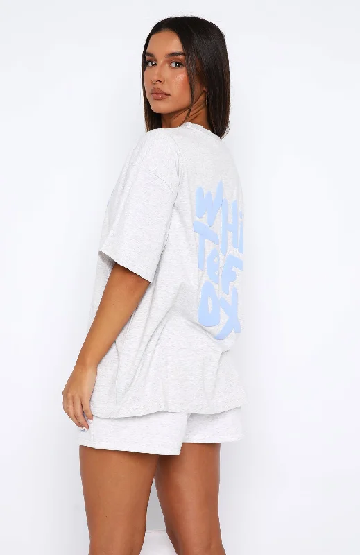 The New Standard Oversized Tee Grey Marle