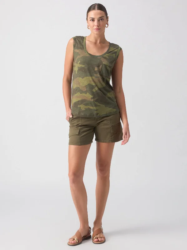 Traveler Twist Sleeve Tee Renew Camo