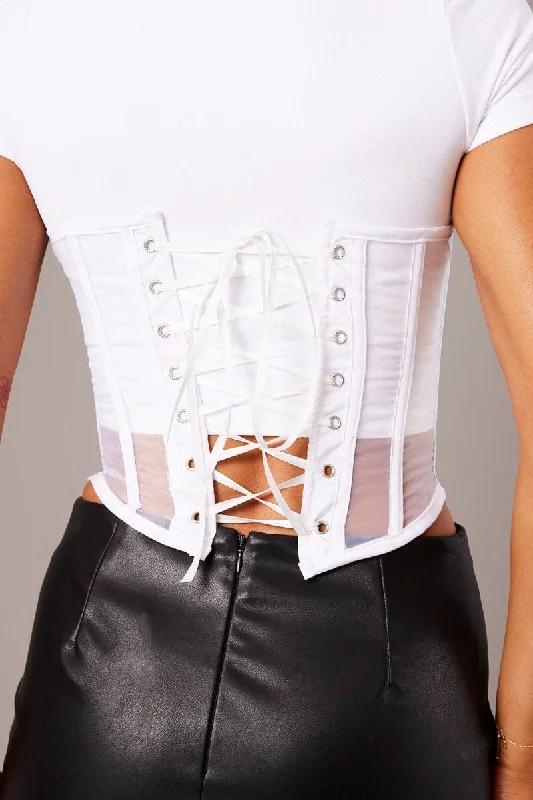 White Corset Top