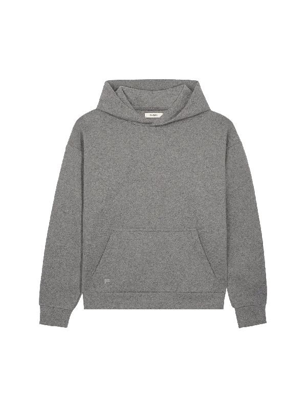 Recycled Wool Jersey Hoodie—volcanic grey