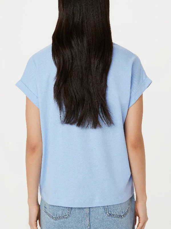 The Hemp Relaxed T-Shirt in Sky Blue