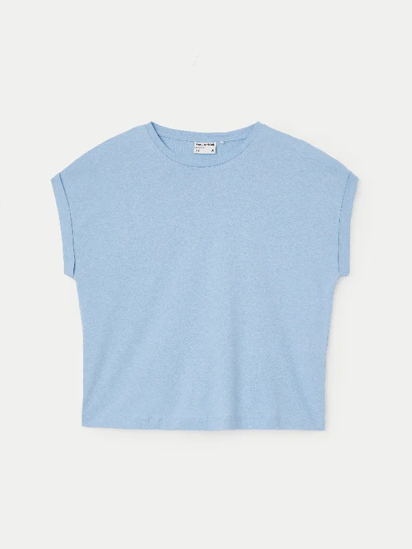 The Hemp Relaxed T-Shirt in Sky Blue