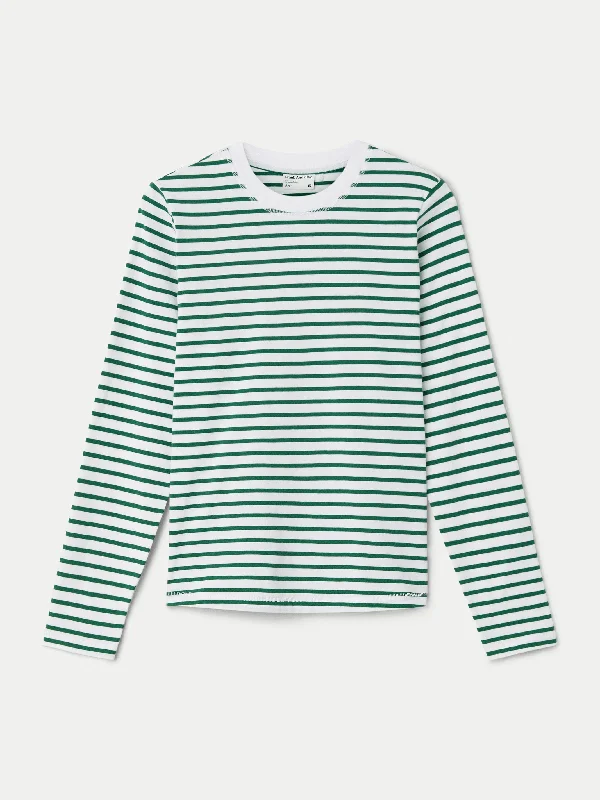 The Striped Long Sleeve T-Shirt in Spruce